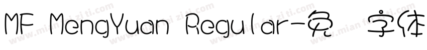 MF MengYuan Regular字体转换